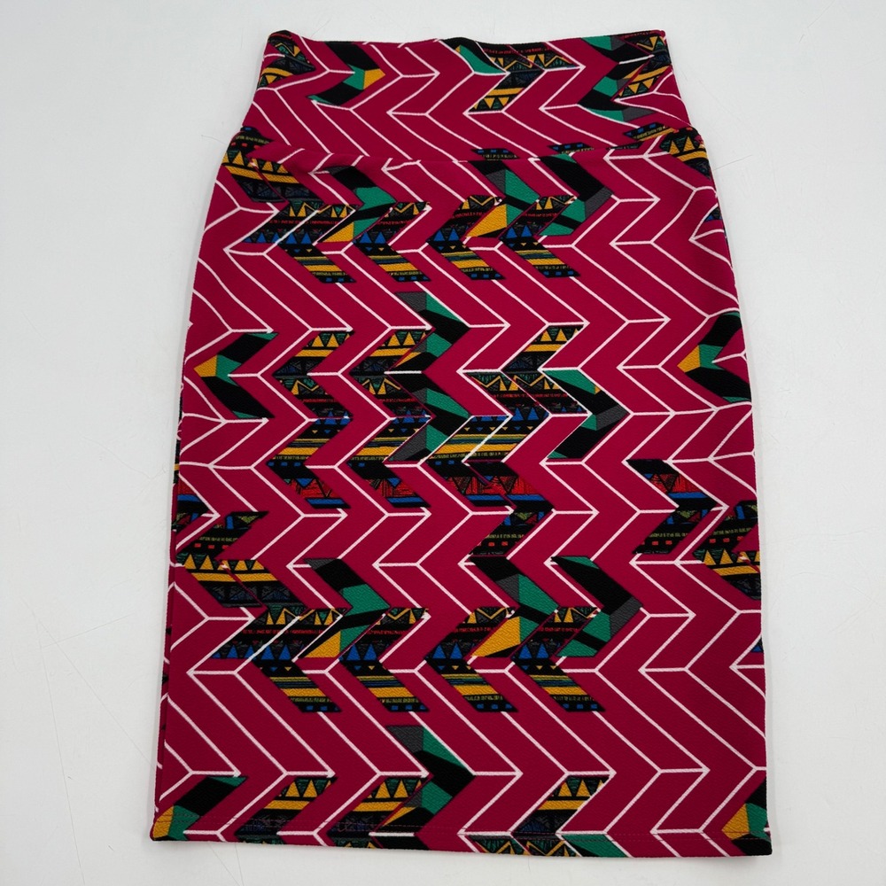 LuLaRoe XS Pencil Skirt Geometric Print Knee Length‎ Women's